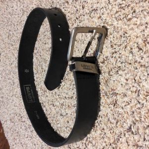 Levi's Original Black Leather Belt